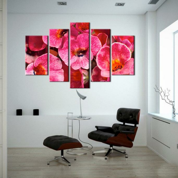 Menekşeler  Kanvas Tablo