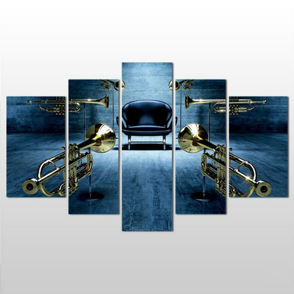 Saksafonlar  Kanvas Tablo