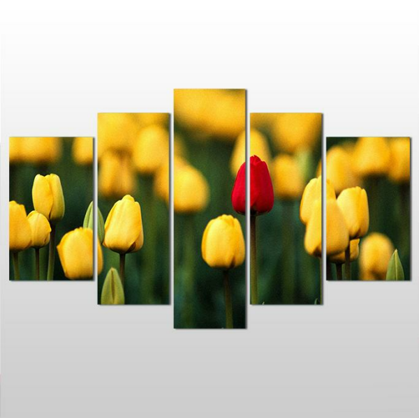 Sarı Laleler  Kanvas Tablo