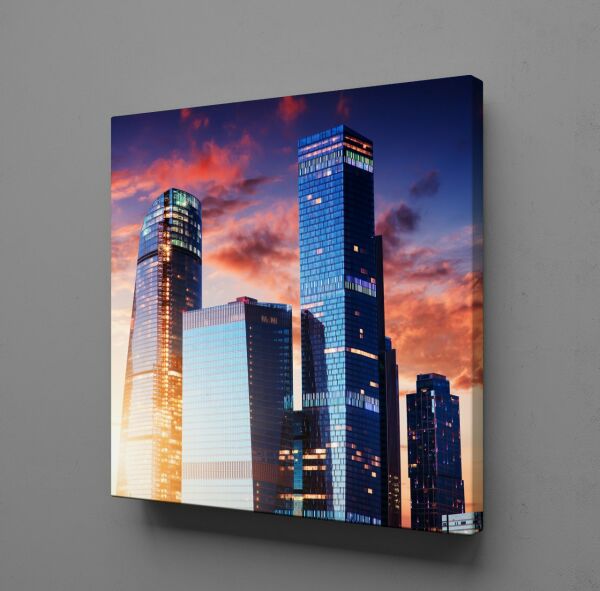 YÜKSEK BİNALAR KANVAS TABLO
