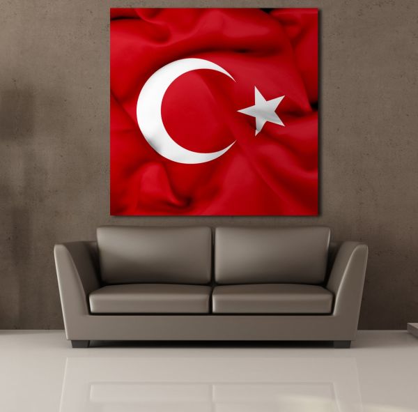 TÜRKİYE BAYRAĞI KANVAS TABLO