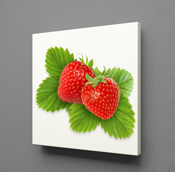 ÇİLEK İKİLİ KANVAS TABLO