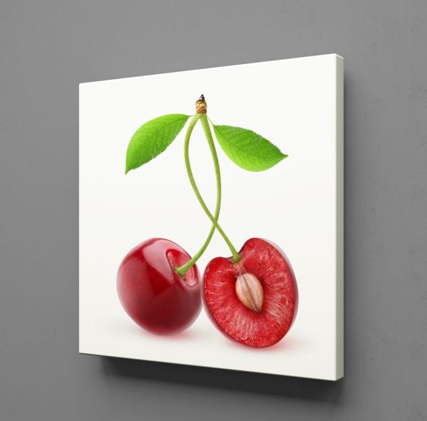 KİRAZ İKİLİ KANVAS TABLO
