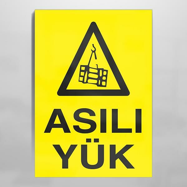 Asılı Yük Uyarı Levhası