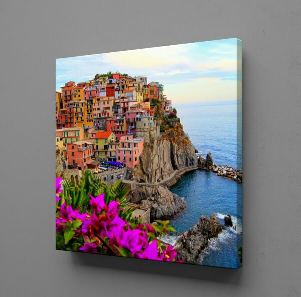 DENİZ KENARI MANZARA KANVAS TABLO