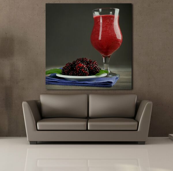 BÖĞÜRTLEN MİLKSHAKE KANVAS TABLO