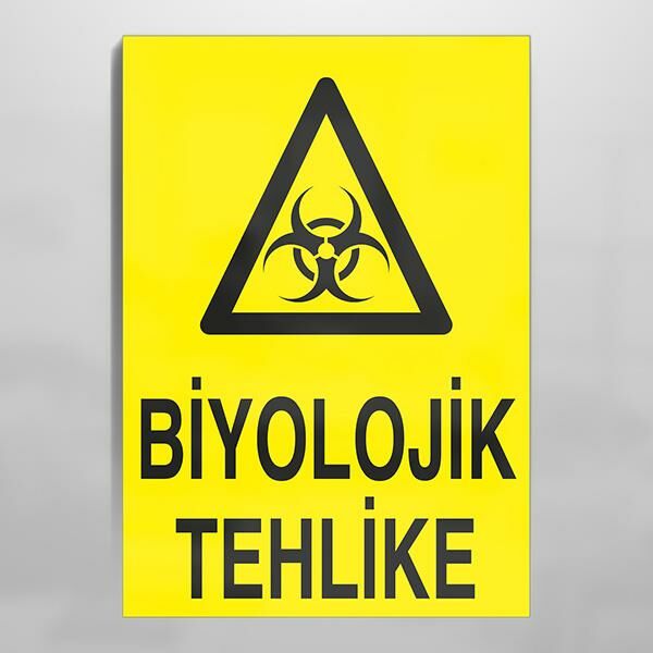 Biyolojik Tehlike Uyarı Levhası