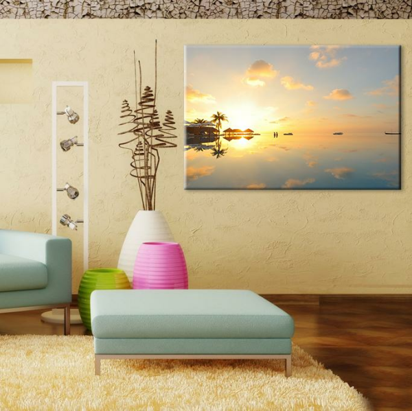 Deniz Gökyüzü Kanvas Tablo