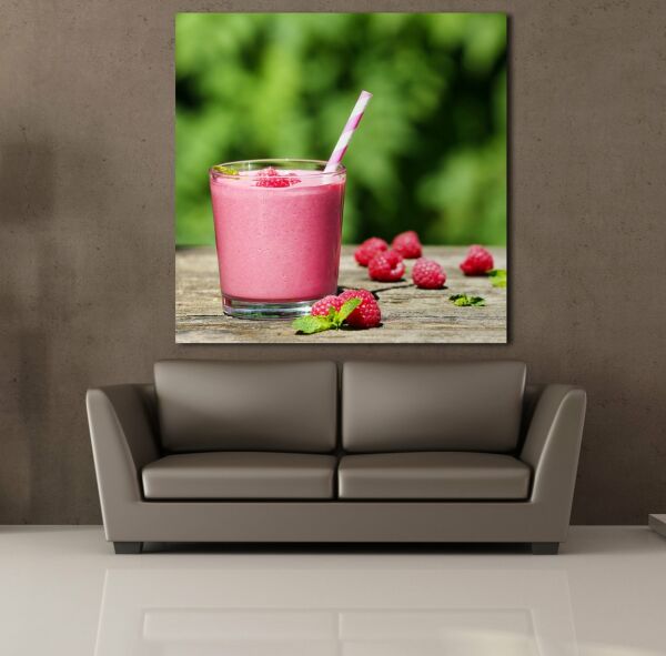 ÇİLEKLİ MİLKSHAKE KANVAS TABLO