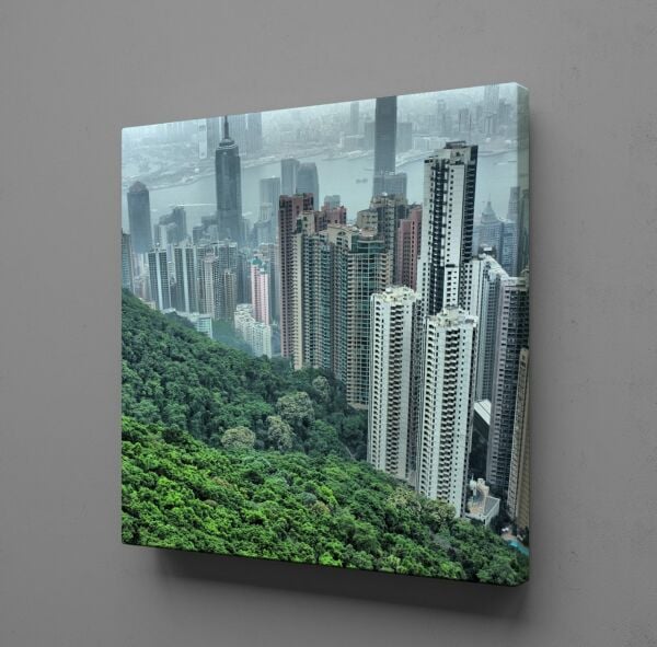 YÜKSEK BİNALAR KANVAS TABLO