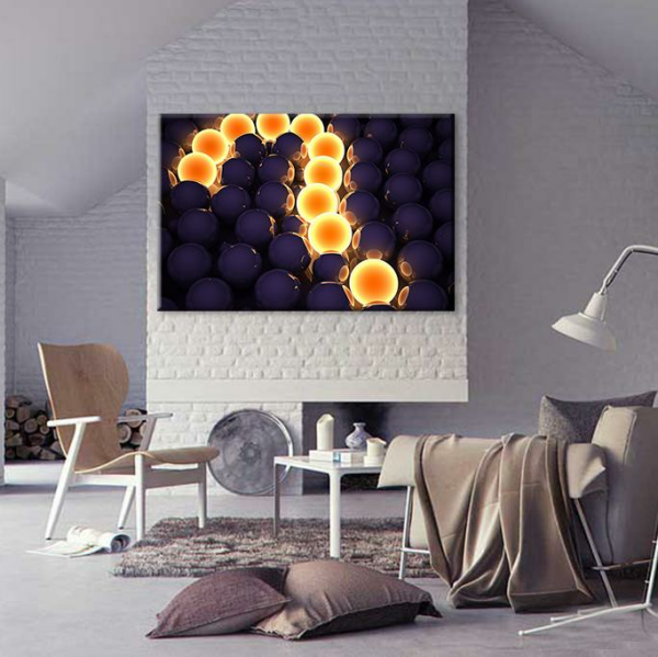 Neon Top Kanvas Tablo