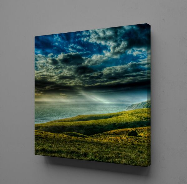 DAĞ DENİZ GÖKYÜZÜ KANVAS TABLO