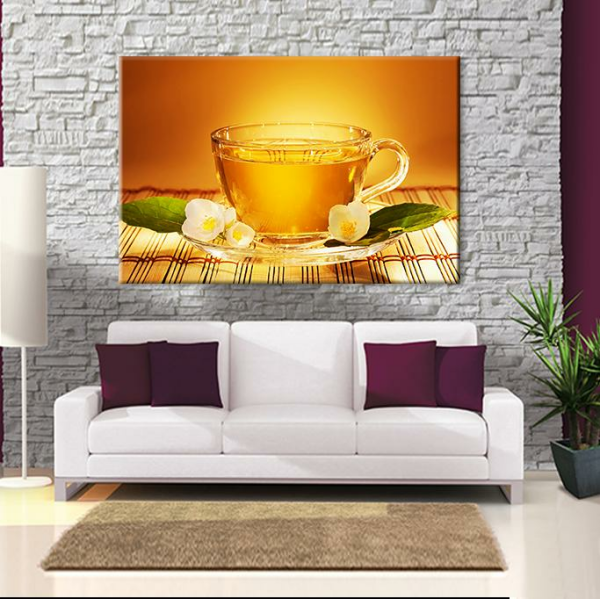 Yeşil Çay Kanvas Tablo