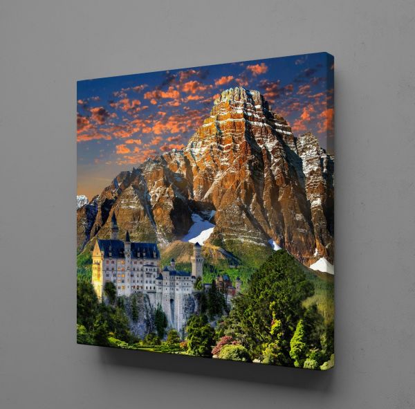 DAĞ MANZARASI KANVAS TABLO