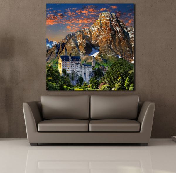 DAĞ MANZARASI KANVAS TABLO