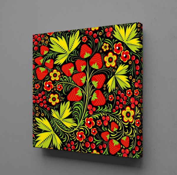 ÇİLEK MOTİFİ KANVAS TABLO