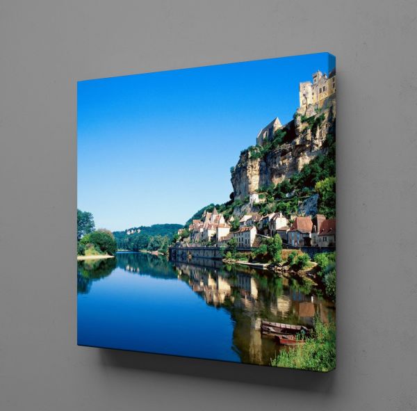 DAĞIN SUYA YANSIMASI KANVAS TABLO