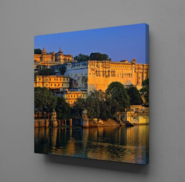 DENİZ KENARI ŞEHİR KANVAS TABLO