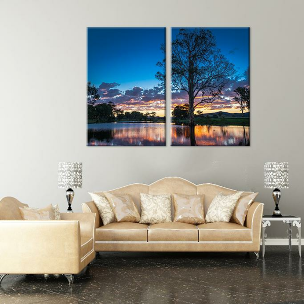 Göl Manzara Kanvas Tablo