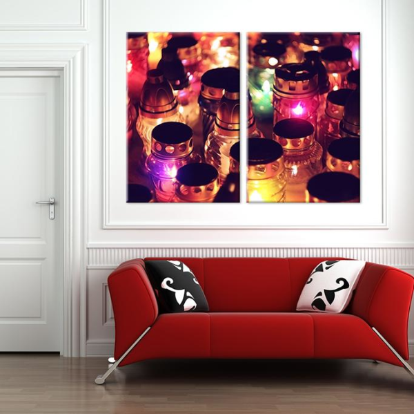 Işık Kavanoz Kanvas Tablo