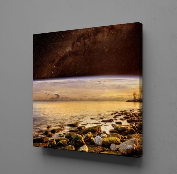 DENİZDEKİ TAŞLAR KANVAS TABLO