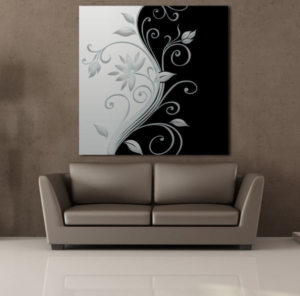 ÇİÇEKLİ MOTİF DESENLER KANVAS TABLO