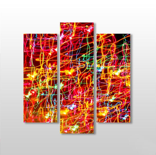 Elektrik Akım Çizgileri   Kanvas Tablo