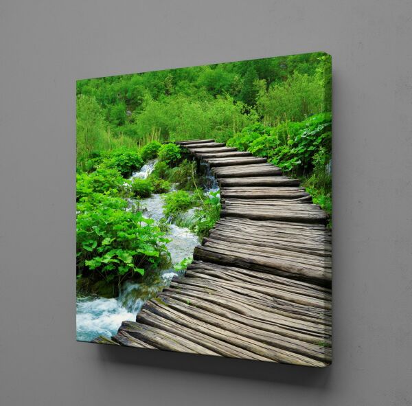 DOĞADAKİ KÖPRÜ KANVAS TABLO