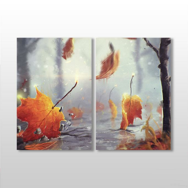 Sonbahar Yaprakları Kanvas Tablo