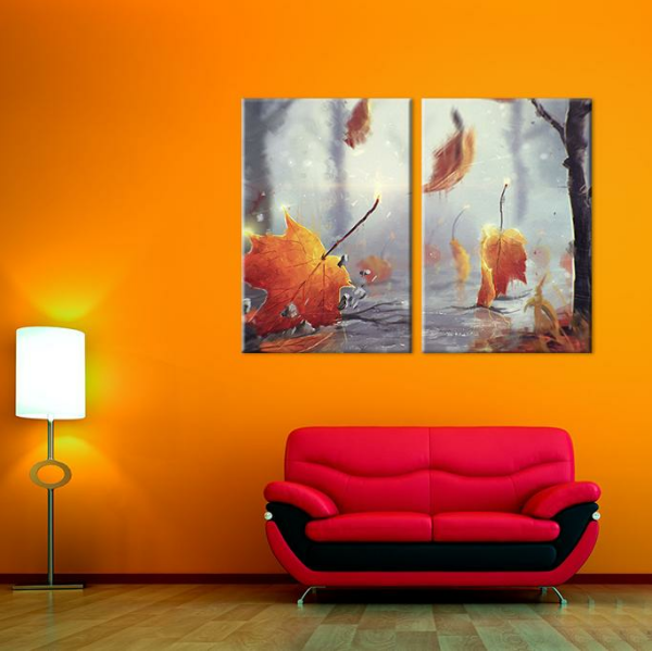 Sonbahar Yaprakları Kanvas Tablo