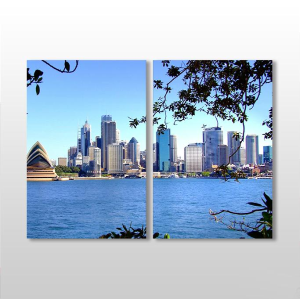 Şehir Manzaralı Kanvas Tablo