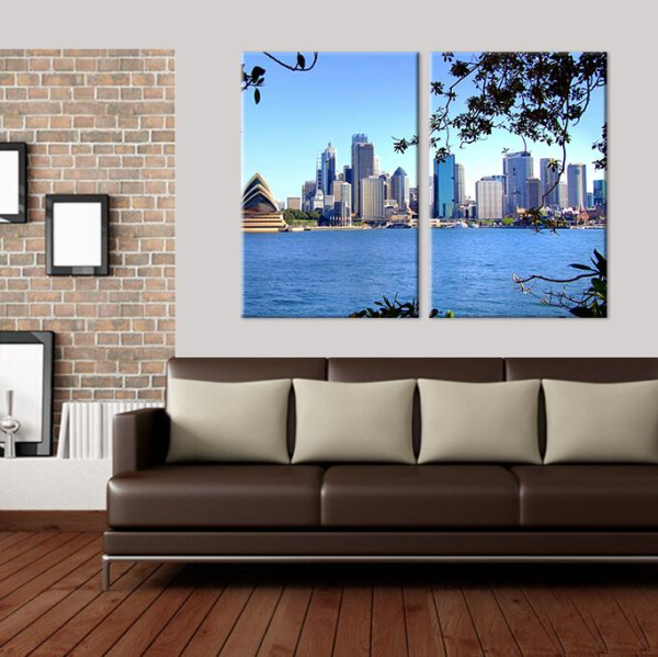 Şehir Manzaralı Kanvas Tablo