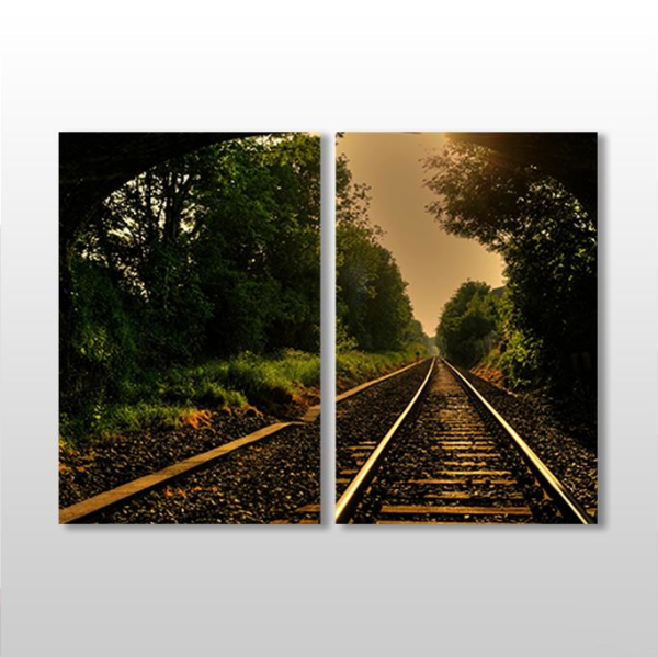 Tren Rayları Kanvas Tablo