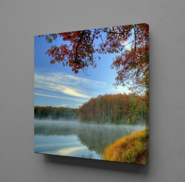 GÖL MANZARASI KANVAS TABLO