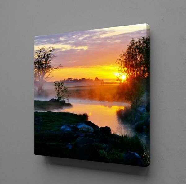 GÜN BATIMI DENİZ DOĞA KANVAS TABLO