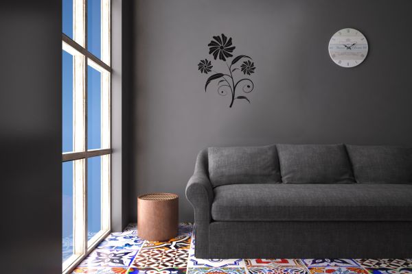 ÇİÇEK DESENİ FOLYO STİCKER