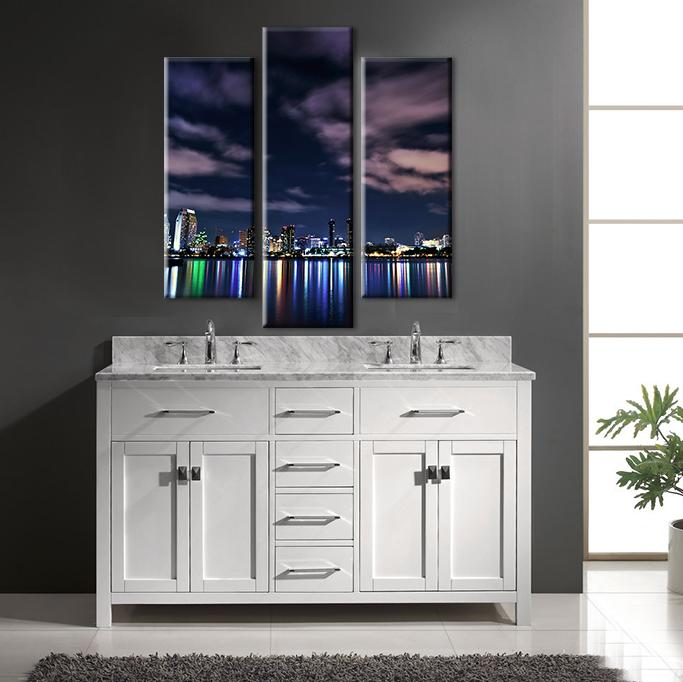 Renkli Şehir Manzarası   Kanvas Tablo