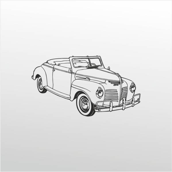 Folyo Sticker Klasik Araba ADKPQUY693