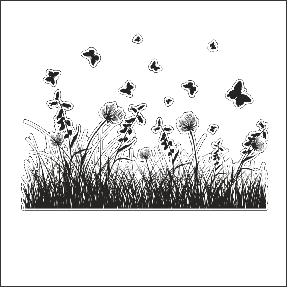 AĞAÇ VE GÜL RESİMLERİ FOLYO STİCKER