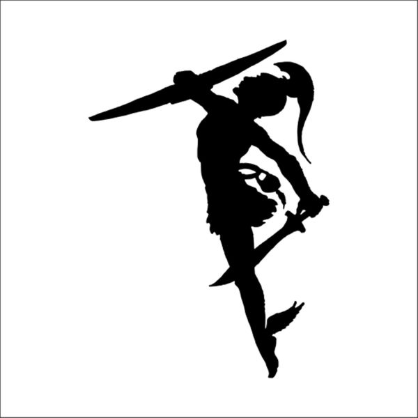 SAVAŞÇI KADIN FOLYO STİCKER