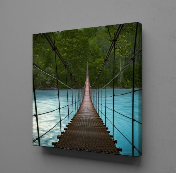 NEHİRDEKİ KÖPRÜ KANVAS TABLO