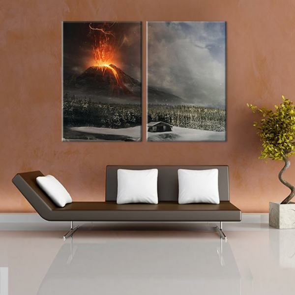 Yanardağ Kanvas Tablo
