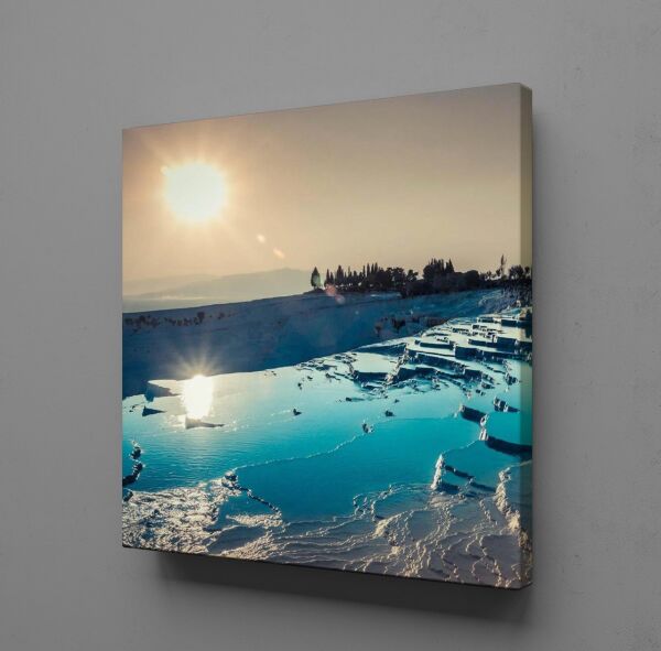 PAMUKKALE TRAVERTENLERİ KANVAS TABLO