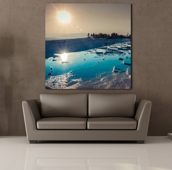 PAMUKKALE TRAVERTENLERİ KANVAS TABLO