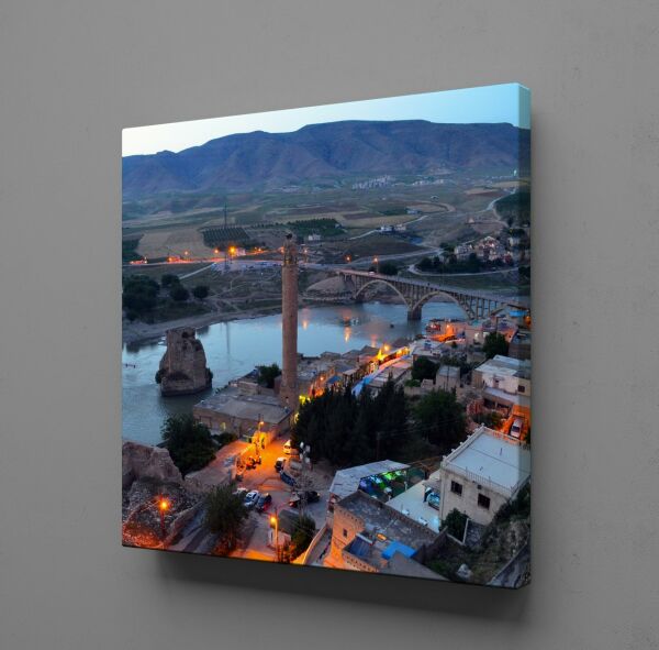 SAHİL KASABASI KANVAS TABLO