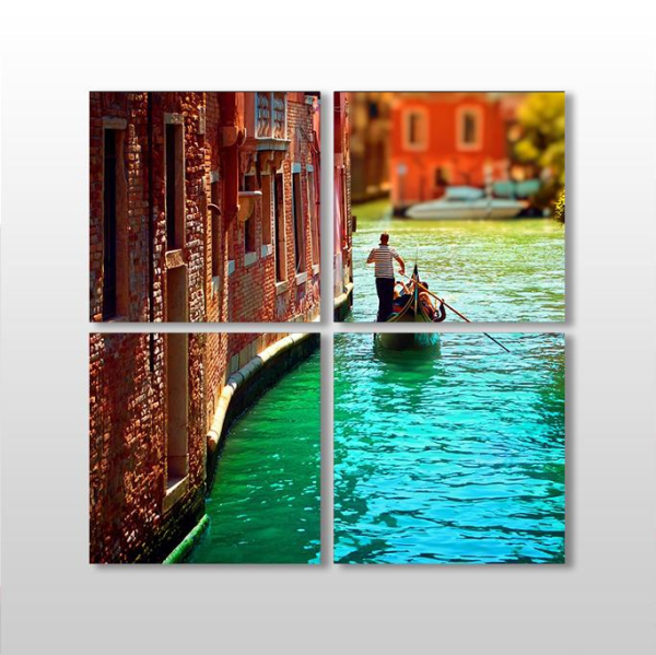 Venedik Kayık Kanvas Tablo