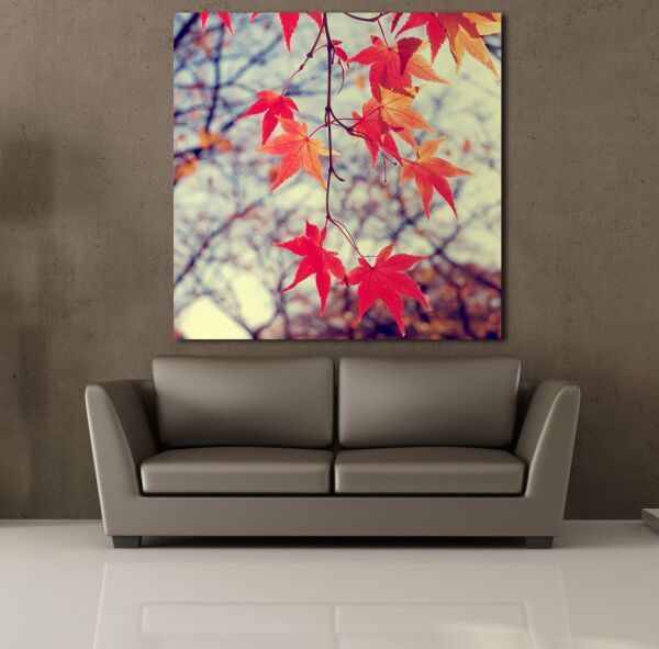 YAPRAKLAR TEMALI KANVAS TABLO