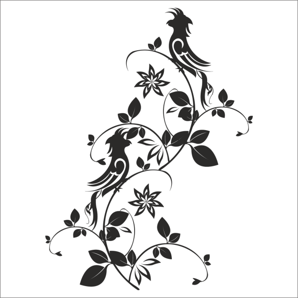 AĞAÇ VE GÜL RESİMLERİ FOLYO STİCKER