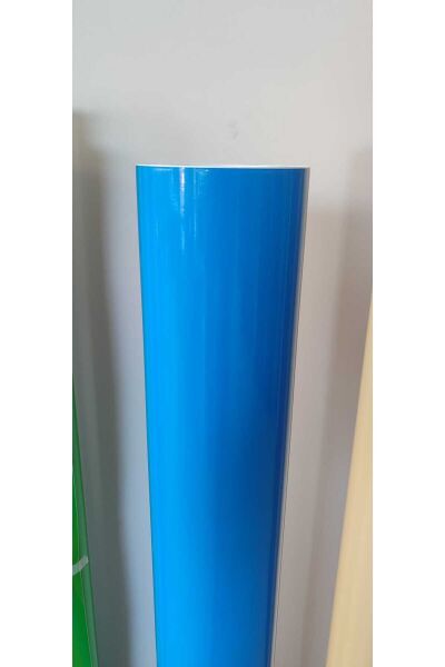 Genel Amaçlı Parlak Mavi Kaplama Folyosu Kendinden Yapışkanlı 61x100