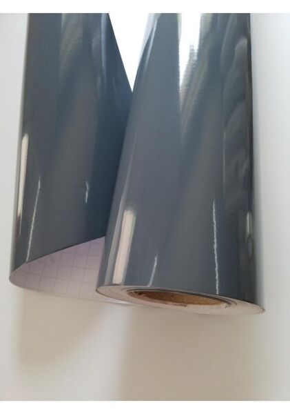 Parlak Antrasit Gri Kendinden Yapışkanlı Kaplama Folyosu